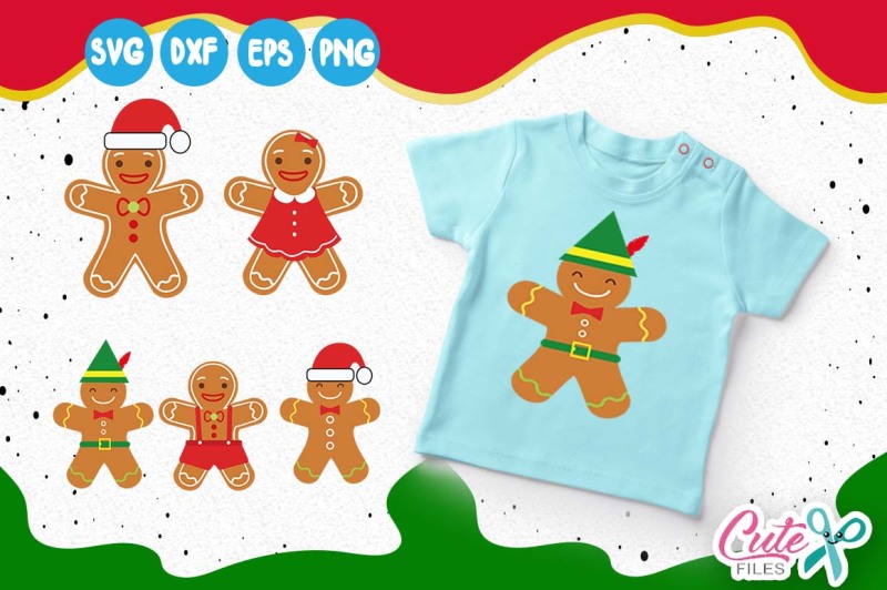 Free Ginger Bread Man And Girl Svg Man Made Of Dough Cut File Christmas Cookie Svg Gingerbread Elf Svg Svg Files For Silhouette Cameo Crafter File Free Svg Cut Files