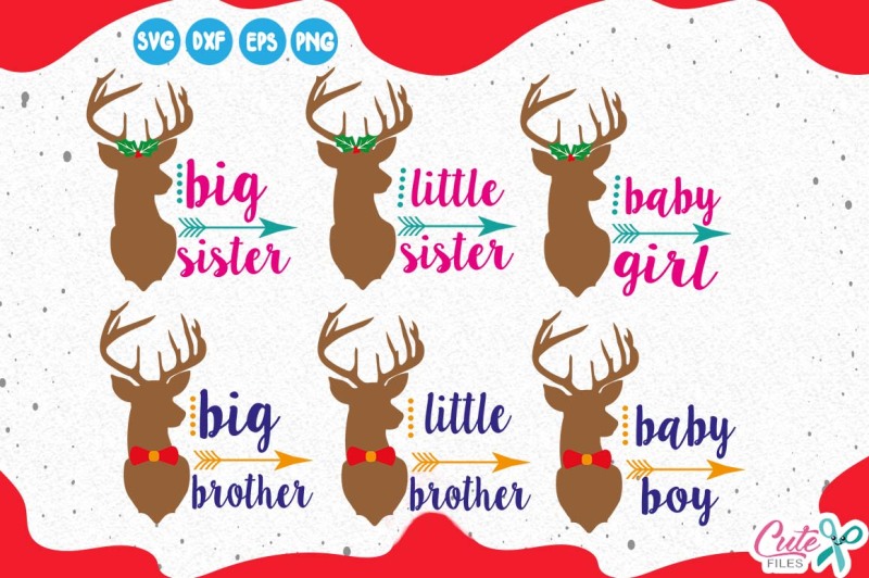 Download Free Christmas Reindeer Family Mini Bundle Deer Svg Brothers Crafter File Download Free Svg Files Create Your Diy Projects