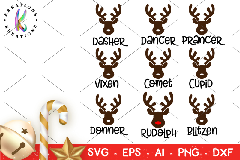 Download Free Rudolph Deer Clipart Svg Vector Cut File Crafter File Best Places To Find Free Svg Cut Files