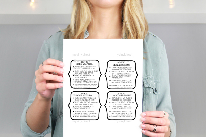 Vinyl Decal Application Instructions Printable File By My ...