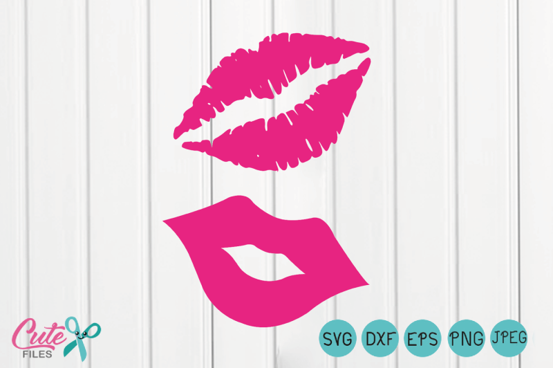 Download Kiss Svg Lips Svg Happy Valentines Day Svg Files Kiss Clipart Lips Silhouette Studio Lips Vector File For Cutting Machines Kisses Download Free Svg Files Creative Fabrica SVG Cut Files