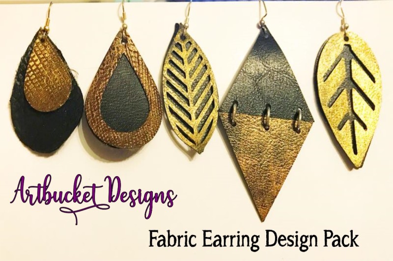 Download Fabric Earring Design Pack of 7- Stacked Designs By ...