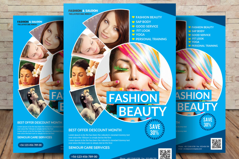 Beauty Flyer By sanaimran | TheHungryJPEG