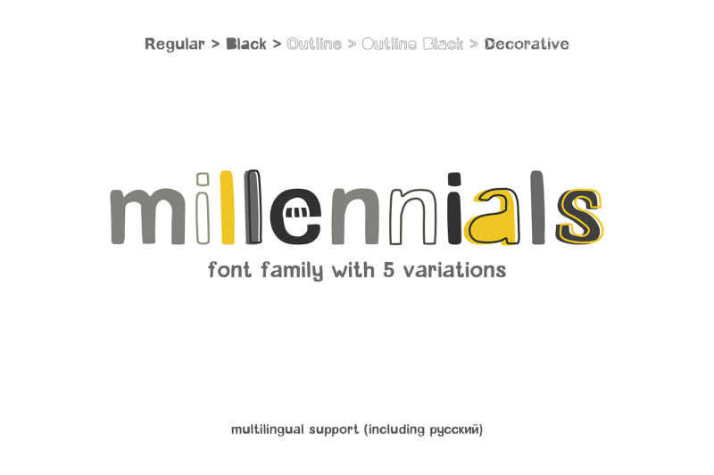 Millennials Font Family By Anmark Thehungryjpeg Com