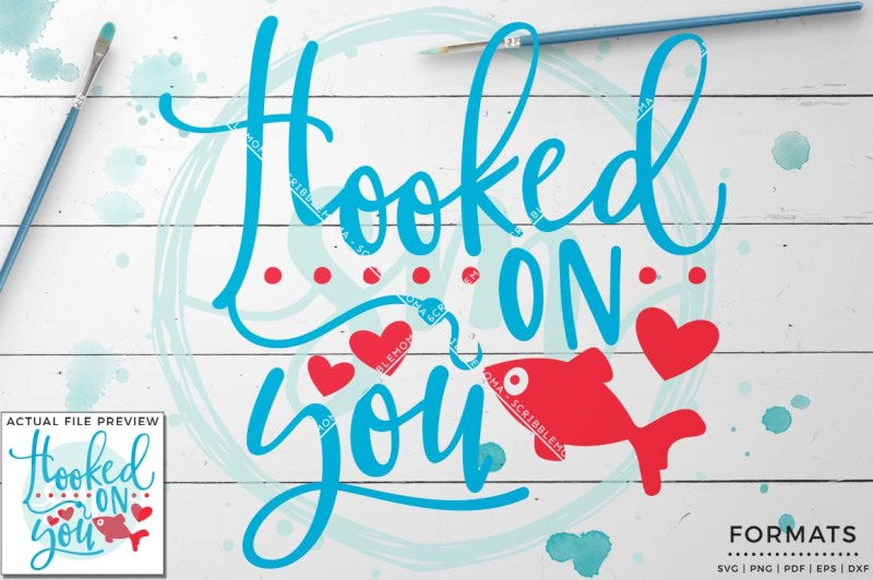 Free Hooked On You Svg Small Commercial Use Svg Instant Download Crafter File Download Free Svg Files