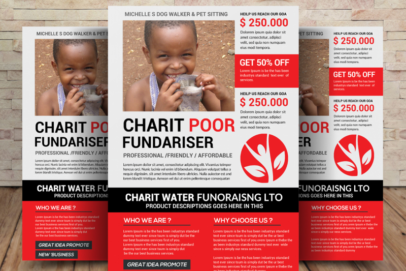 Charity Fundraisers Flyer By Sanaimran 