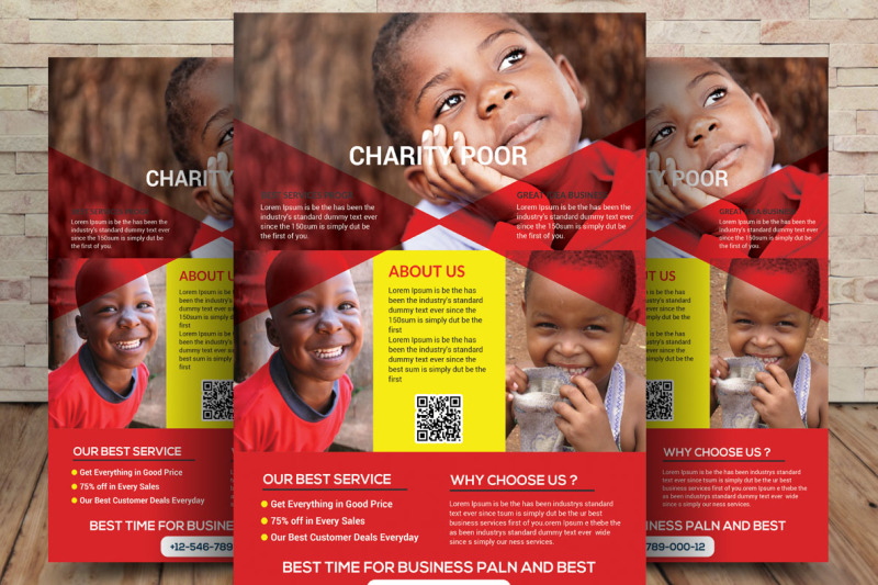 Charity Fundraisers Flyer By sanaimran | TheHungryJPEG