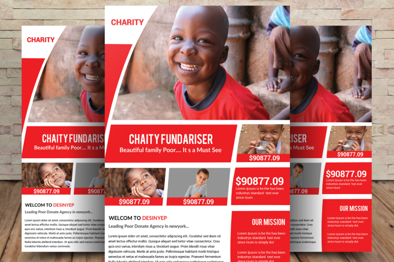 Charity Fundraisers Flyer By sanaimran | TheHungryJPEG