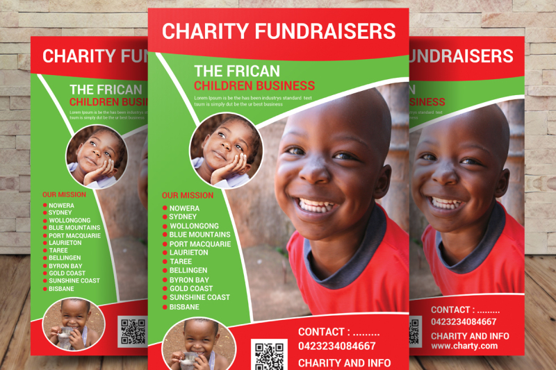 Charity Fundraisers Flyer By sanaimran | TheHungryJPEG