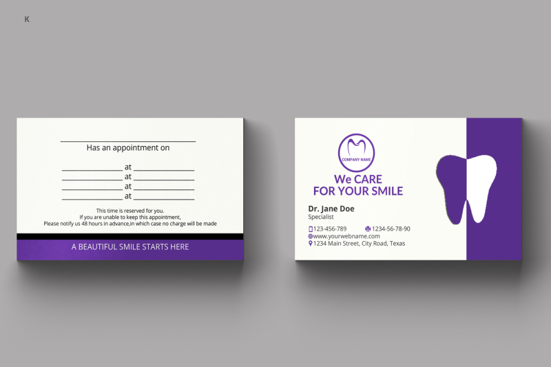 sample dentist business card        
        <figure class=