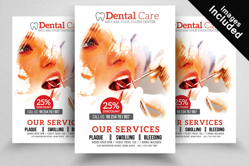 dental flyer design by