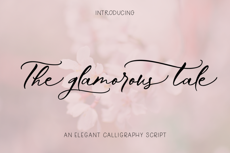 The Glamorous Tale Elegant Font By The Ink Affair Thehungryjpeg Com