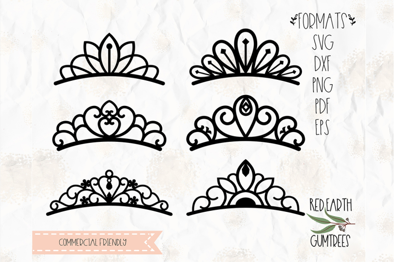 Download Princess Tiara Crown Svg Png Eps Dxf Pdf For Cricut Cameo By Svgbrewerydesigns Thehungryjpeg Com