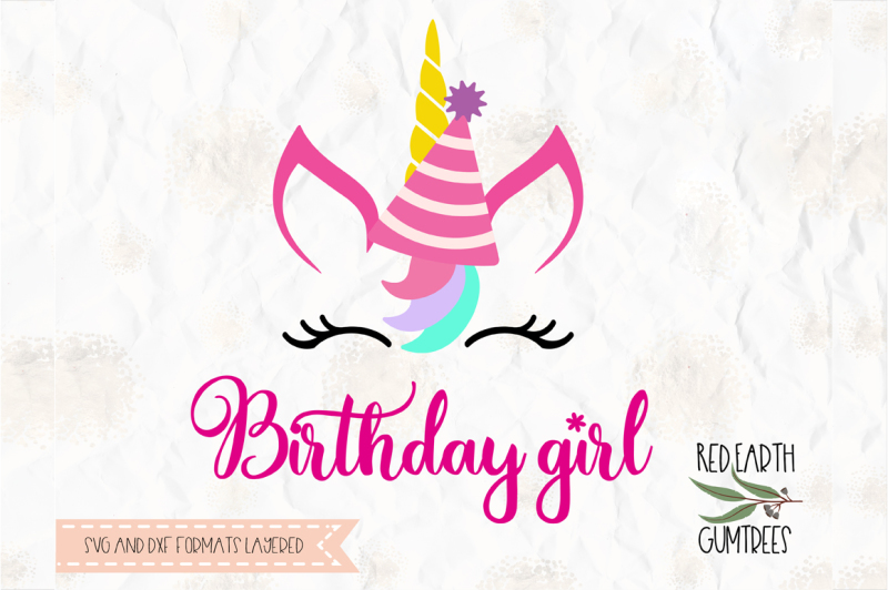 Download Free Birthday Unicorn Svg Png Eps Dxf Pdf For Cricut Cameo PSD Mockup Template