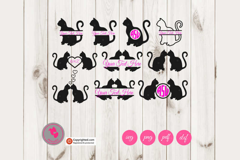 Download Cat Svg Cat Monogram Cat Svg Cat Svg For Cricut Cat Svg For Silhouette Scalable Vector Graphics Design Free Delete Svg Icon PSD Mockup Templates