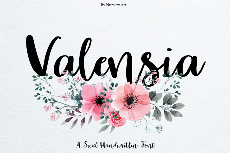 Valensia By Nursery art | TheHungryJPEG