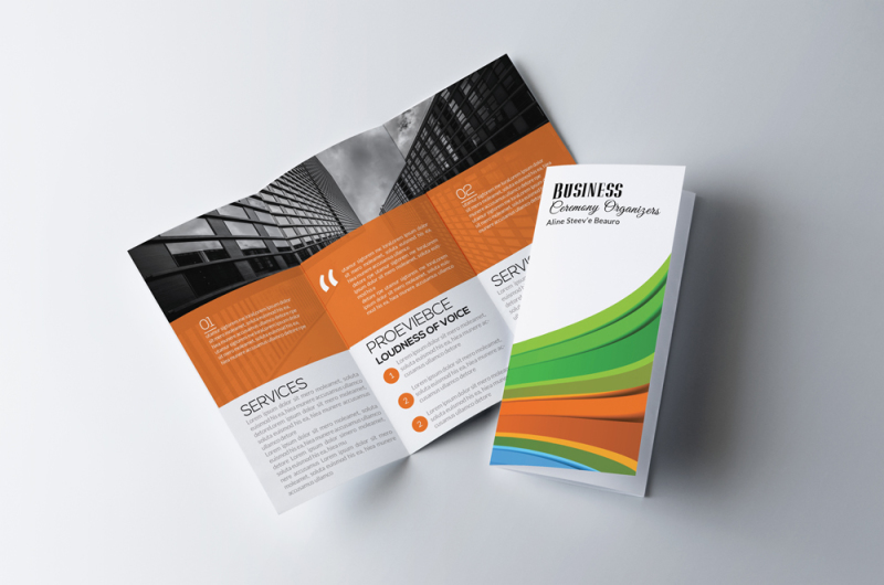 Business Agency Tri Fold Brochure By Designhub | TheHungryJPEG