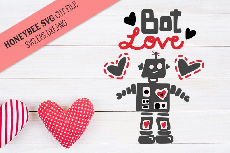 Download Free Bot Love Valentine Svg Cut File Crafter File