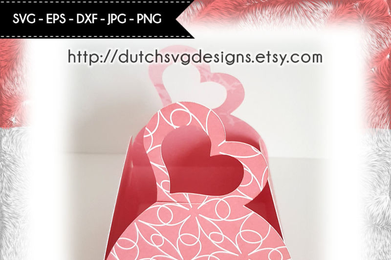 Box Cutting File With Hearts Cricut Silhouette By Dutch Svg Designs Thehungryjpeg Com