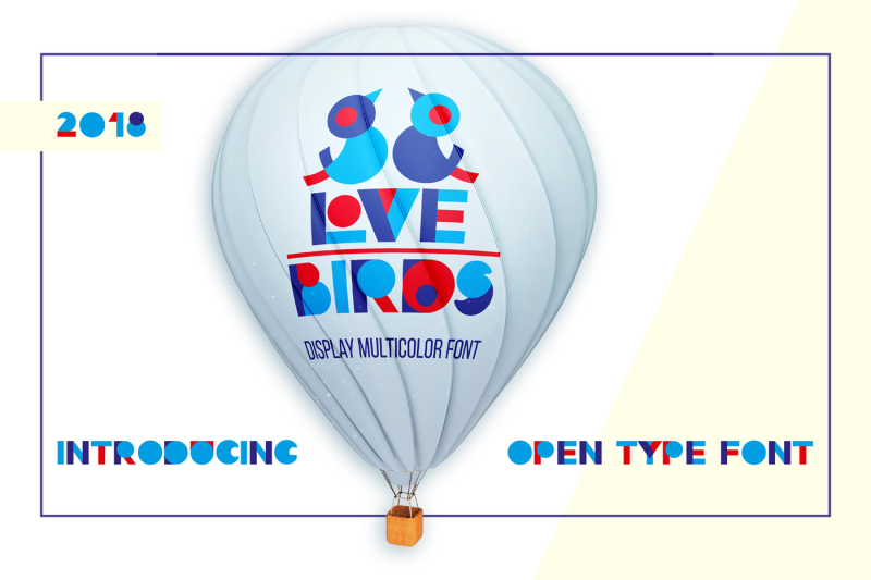 Love Birds Multicolor Font By Zimages Thehungryjpeg Com