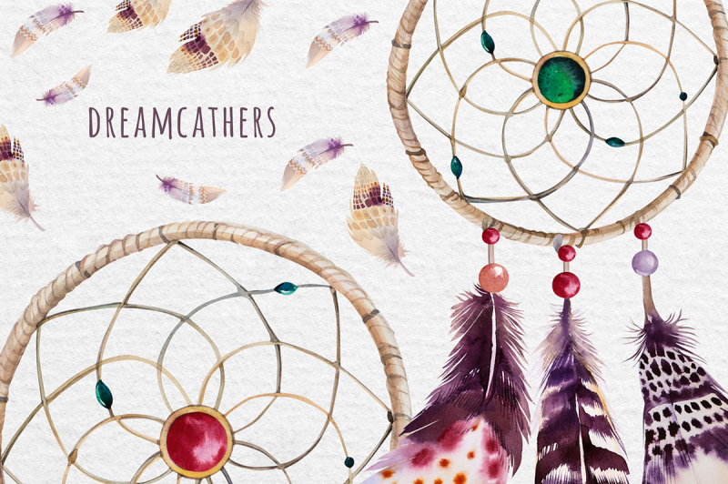 Boho style Dreamcatchers & teepee By Peace_Shop | TheHungryJPEG