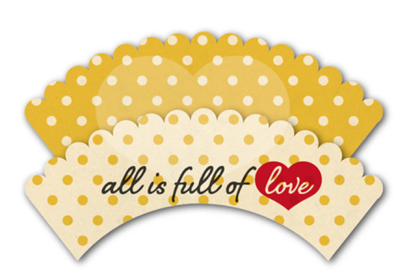 Yellow Polka Dots Cupcake Wrappers Printable By All Is Full Of Love Thehungryjpeg Com