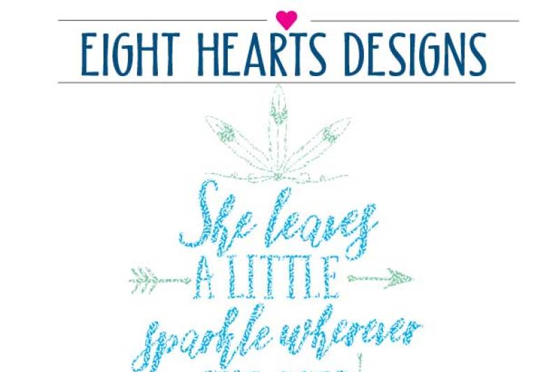 She Leaves A Little Sparkle Wherever She Goes Svg Png Eps Dxf Cutting File By Eight Hearts Designs Thehungryjpeg Com