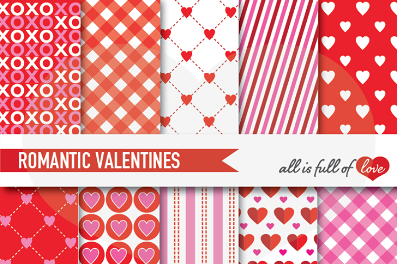 Valentine's Day Background, Valentine Digital Paper