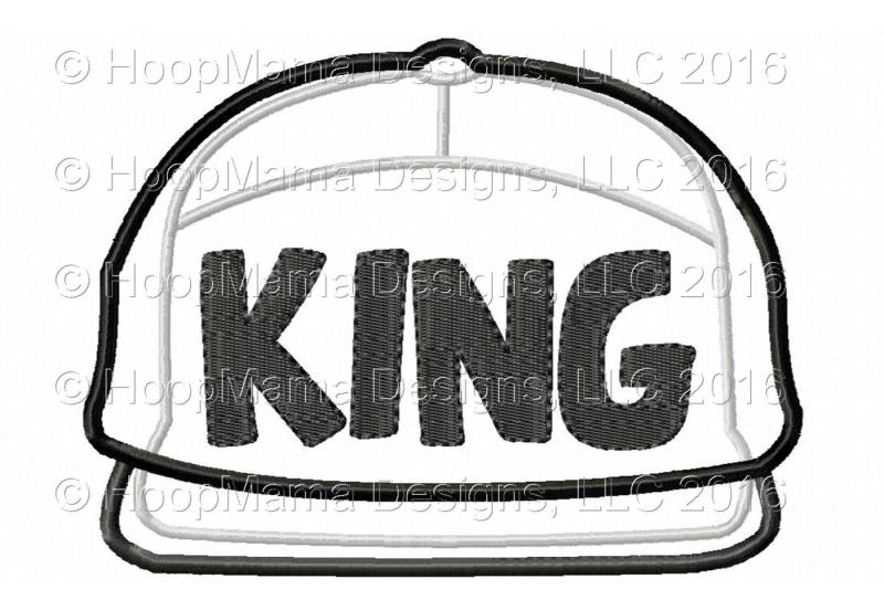 Download Free King Snapback Hat Applique Svg Free Svg Files New Update Today
