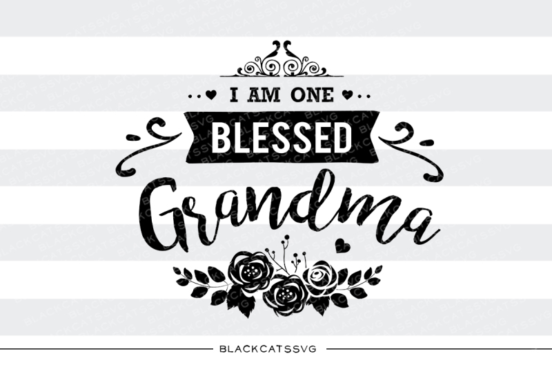 Download Free I Am One Blessed Grandma Svg PSD Mockup Template