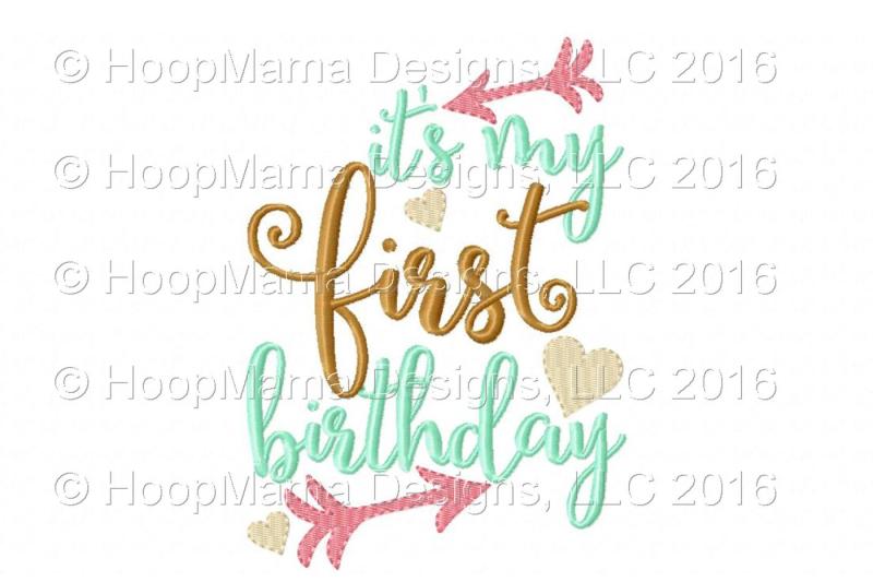 Download Free It S My First Birthday Crafter File Free Svg Images
