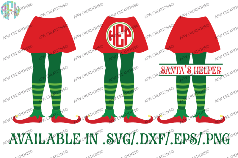 Free Girl Elf Legs Split Monogram Svg Dxf Eps Cut Files Crafter File Free 676533 Svg Image