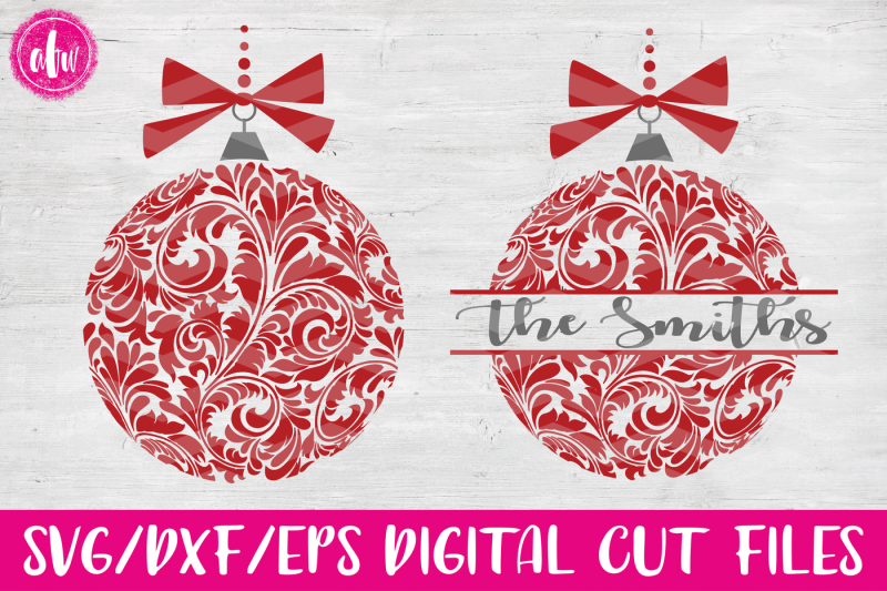 Flourish Christmas Ornaments Svg Dxf Eps Cut Files Scalable Vector Graphics Design Free Svg File Cricut And Silhouette