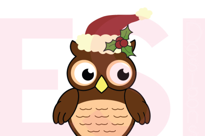 Christmas Owl Design Svg Dxf Eps Png Cutting Files By Esi Designs Thehungryjpeg Com