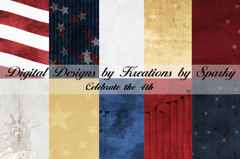 Celebrate the 4th Red White and Blue By Kreations by Sparky | TheHungryJPEG