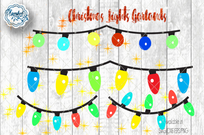 Free String Lights For Christmas Svg Dxv Eps Png Crafter File - New