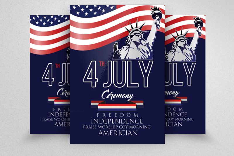 Independence Day Flyer Template By Designhub | TheHungryJPEG