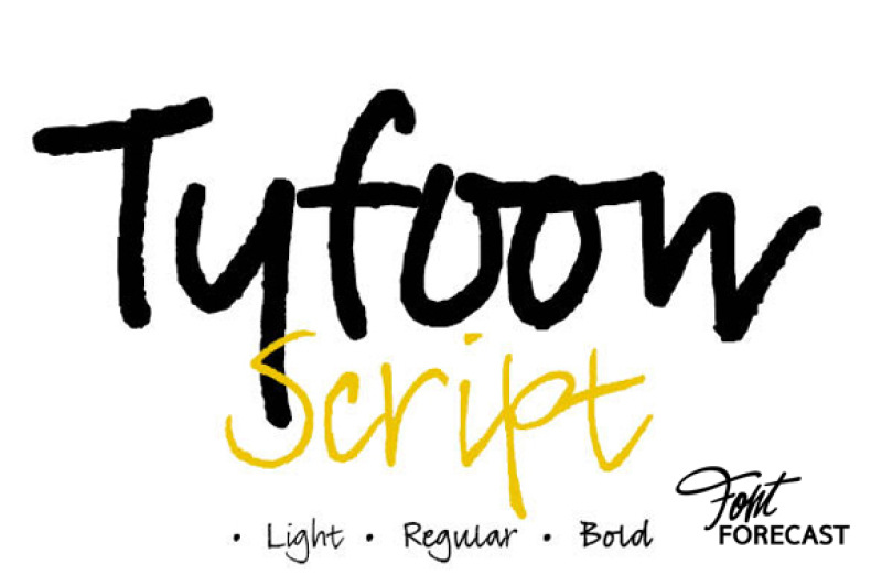 Tyfoon Script By Fontforecast Thehungryjpeg Com