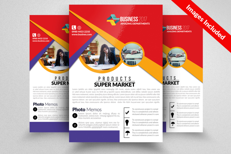 Corporate Flyer Template By Designhub | TheHungryJPEG