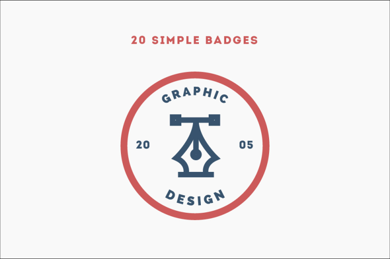 20 Simple Badges By Vuuuds Thehungryjpeg