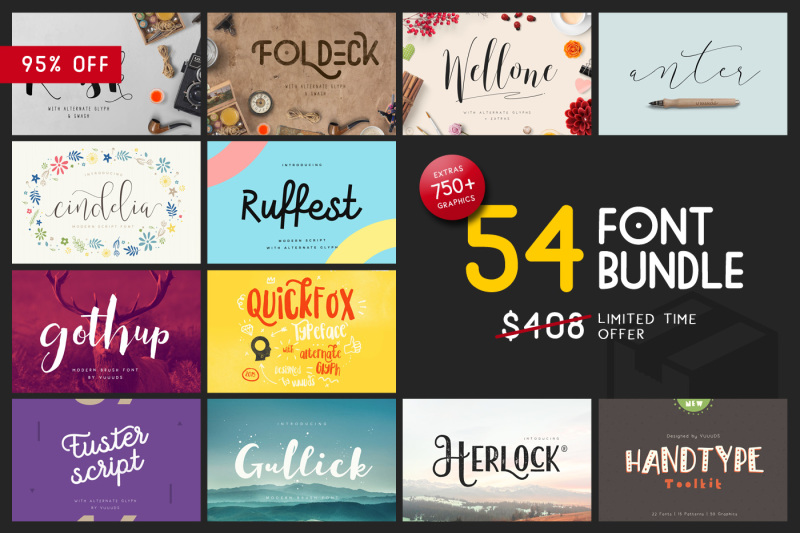 Font Graphic Bundle By Vuuuds Thehungryjpeg Com