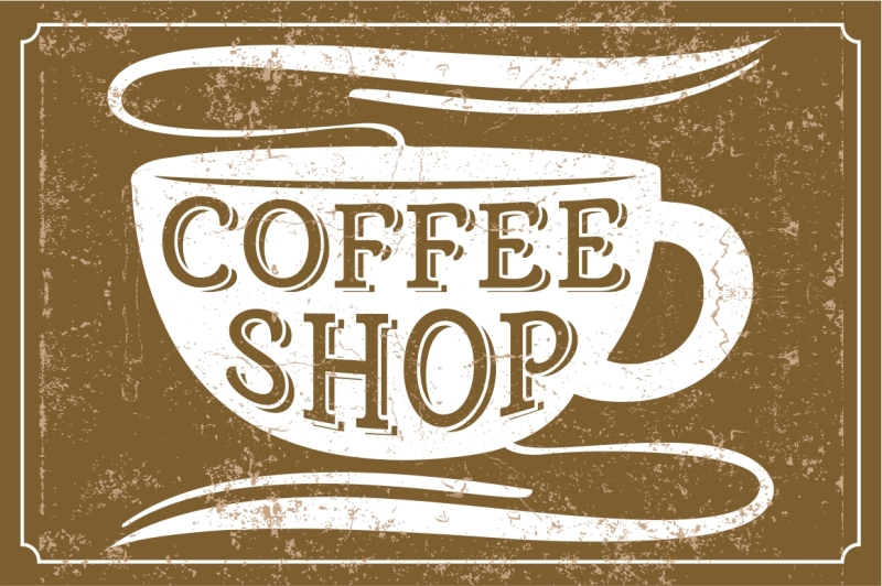 Download Coffee Shop letters - vector font By Vintage Font Lab ...