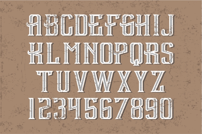 Vintage Barber Shop - handcrafted vector typeface By Vintage Font Lab ...