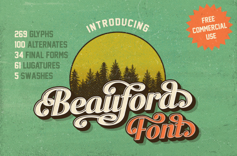 Beauford Font Free Commercial Use By Annenkov Dmitriy Thehungryjpeg Com