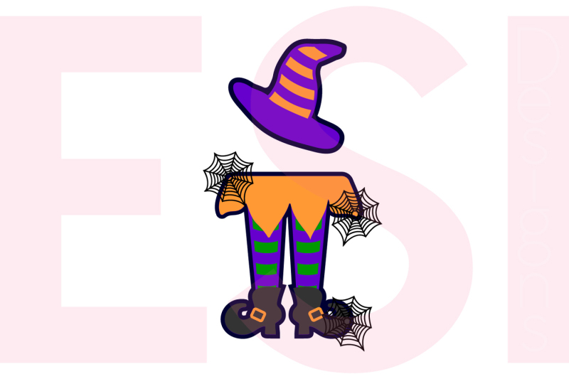 Witch Legs And Hat With Shadow Layer Svg Dxf Eps Png By Esi Designs Thehungryjpeg Com