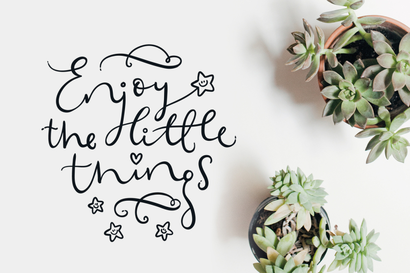 Enjoy The Little Things Design Free All Svg File Mockup