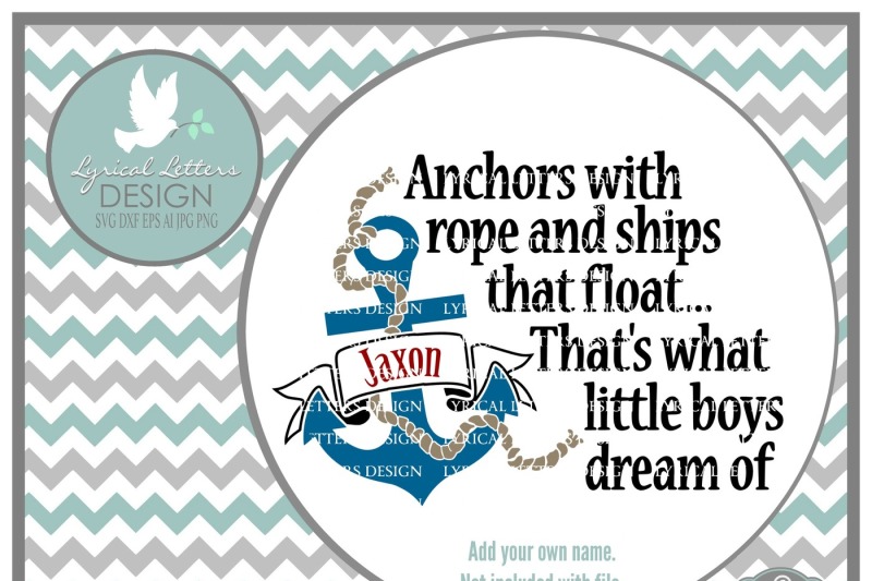 Free Anchors With Rope And Ships That Float What Little Boys Dream Of Svg Dxf Eps Ai Jpg Png Crafter File Download All Free Svg Files Cut