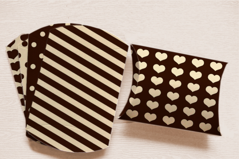 Black Pillow Box Printable Goodies Bag By All is full of love ...