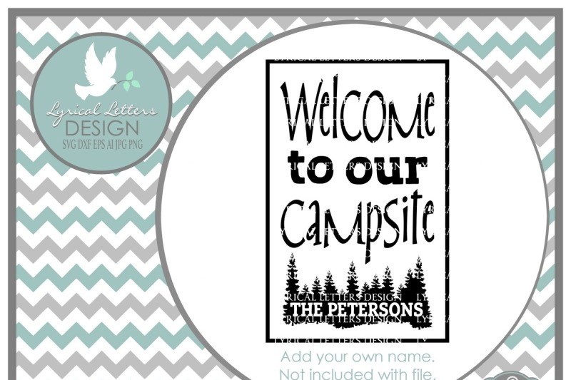 Download Welcome to Our Campsite Garden Flag Camping Design LL054 C ...