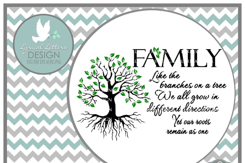 Download Family Like the Branches on a Tree SVG DXF EPS AI JPG PNG ...